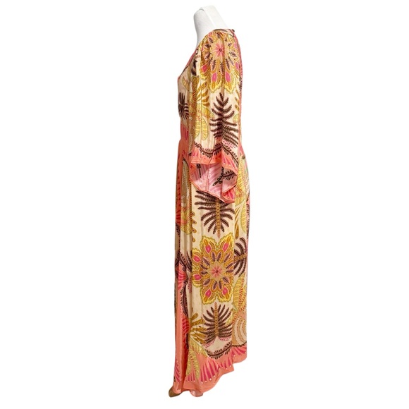 FARM Rio Sand Palms Scarf Maxi Dress Medium - Picture 8 of 16